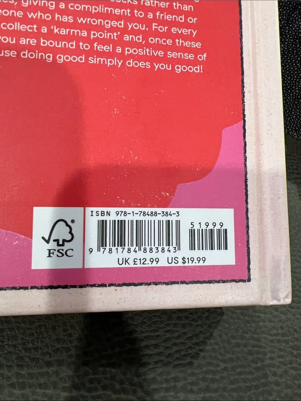 🟣 BOGO! Like New! Good Karma - How To Make The World A Better Place Book